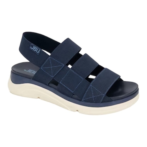 JBU by Jambu Ava Wedge Sandal in navy - Picture 1 of 12